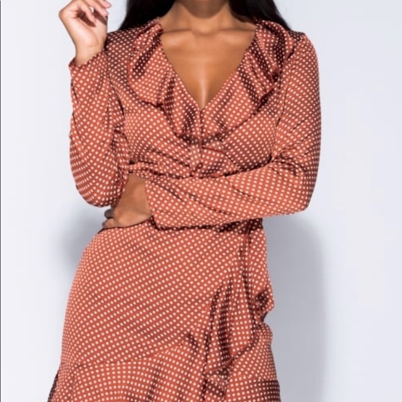 Satin Tie Dress - Picture 3 of 8